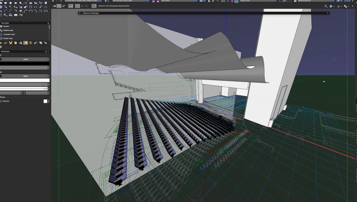 Vectorworks plan de feu